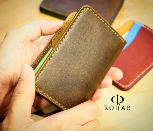 جا کارتی J01 چرم طبیعی دست دوز