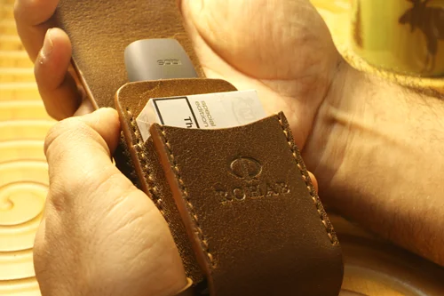 کاور آیکاس IQOS چرم طبیعی دست دوز