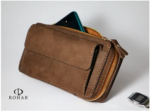 کیف دستی چرم طبیعی دست دوز